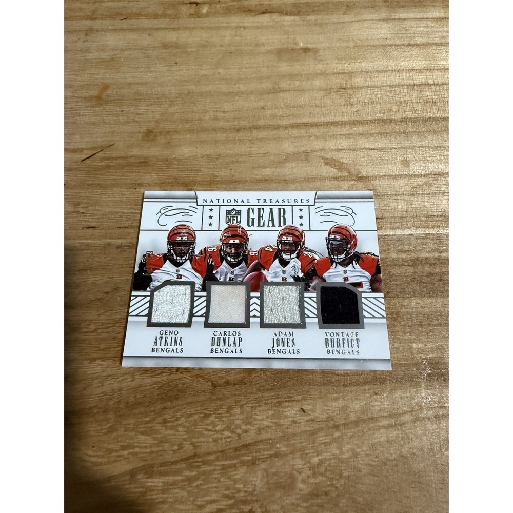 National Treasures NFL Gear Bengals Burfict Jones Dunlap Atkins 60/99 2016 #5